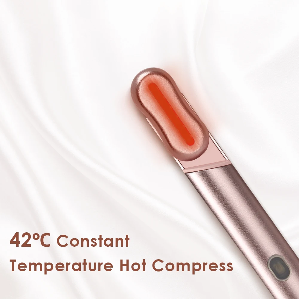 Ready to Ship Multifunctional Eye Massager with Heat Eye-Care EMS Magic Wand Device Micro-current Red Blu Light Eye Massager