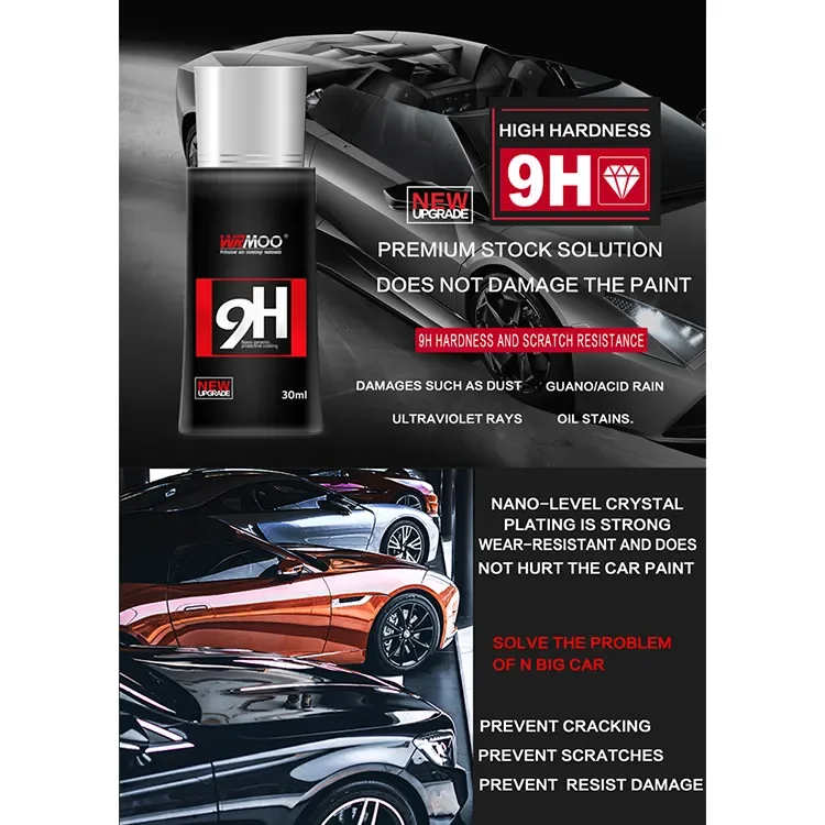 Car ceramic coating Auto Detailing Coating Car Liquid Protective Hydrophobic nano crystal Coating