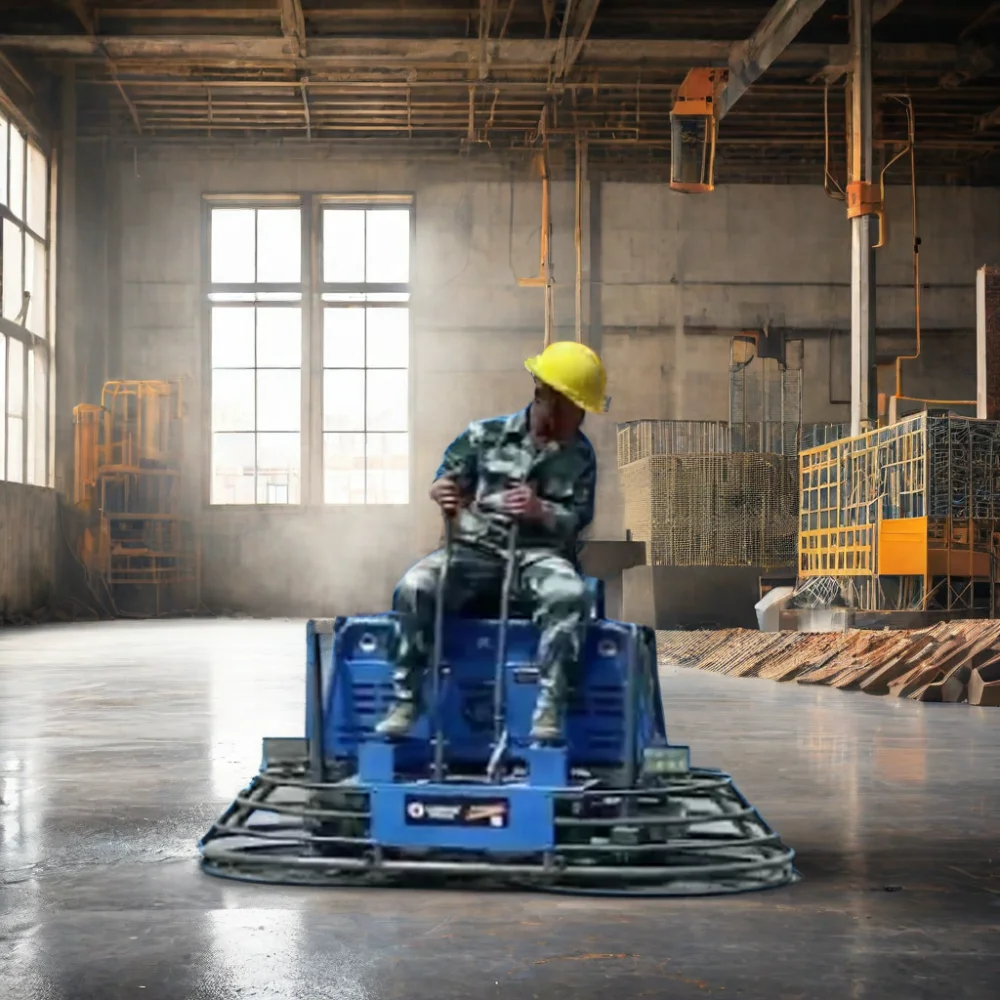 Gasoline Engine Powered Ride-on Power Trowel Machine Concrete Polishing 220V New Used Condition Gear Core Concrete Helicopter