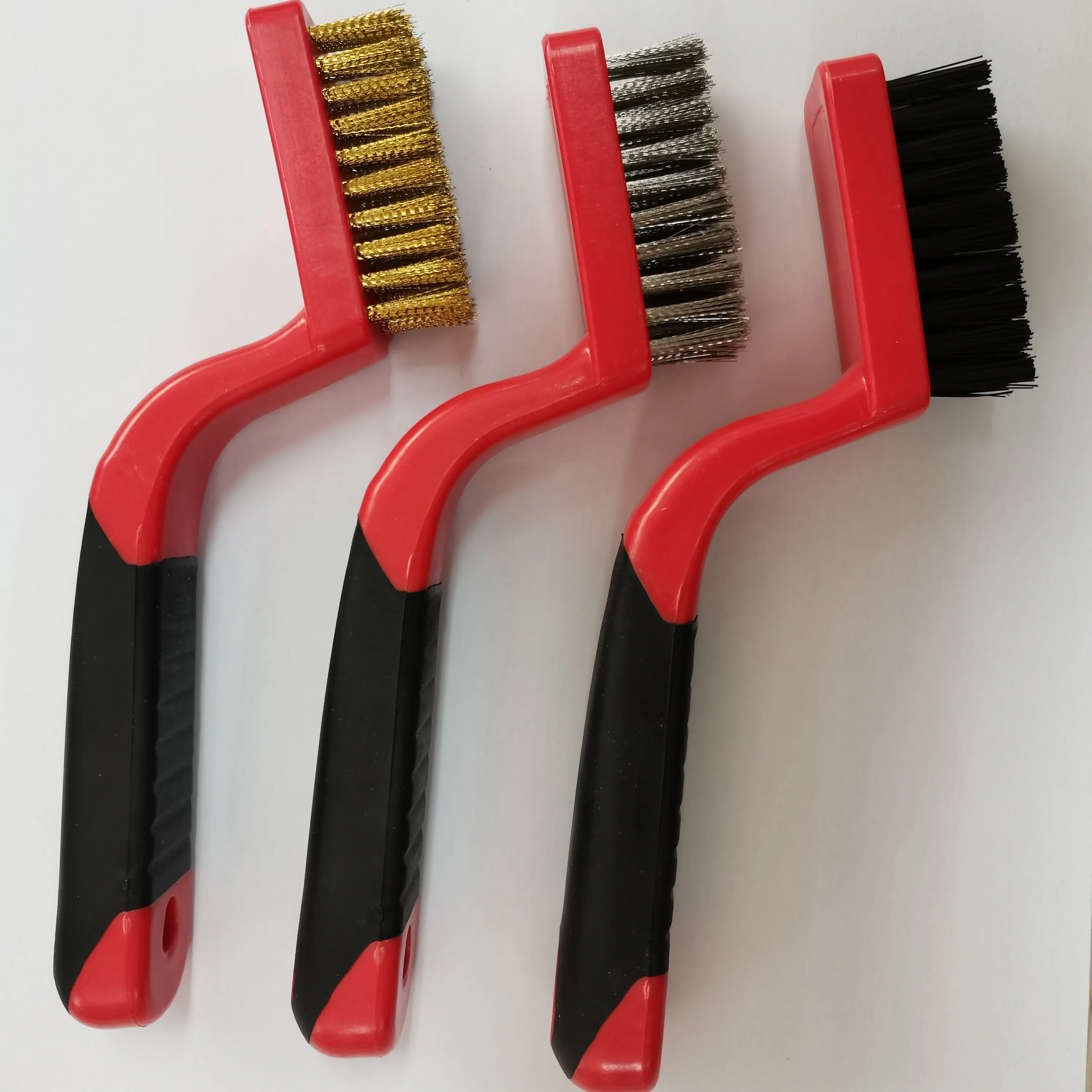 Stainless Steel Brass Nylon Cleaning Polishing Wire Brush set