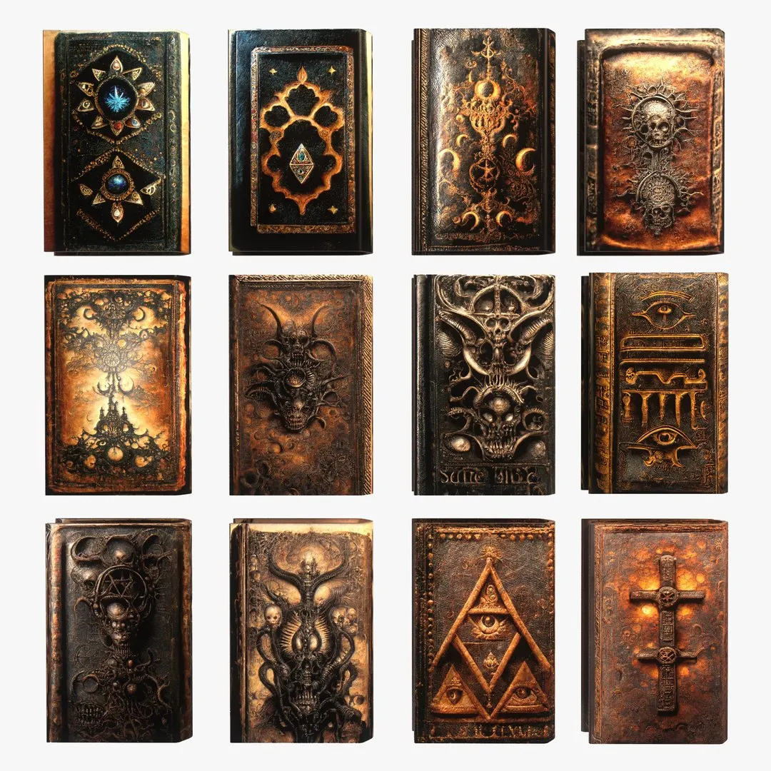 Customized Resin Ancient Magic Books