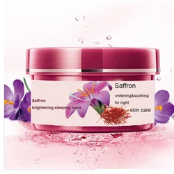 Customizing hydrating and brightening saffron sleeping face masque