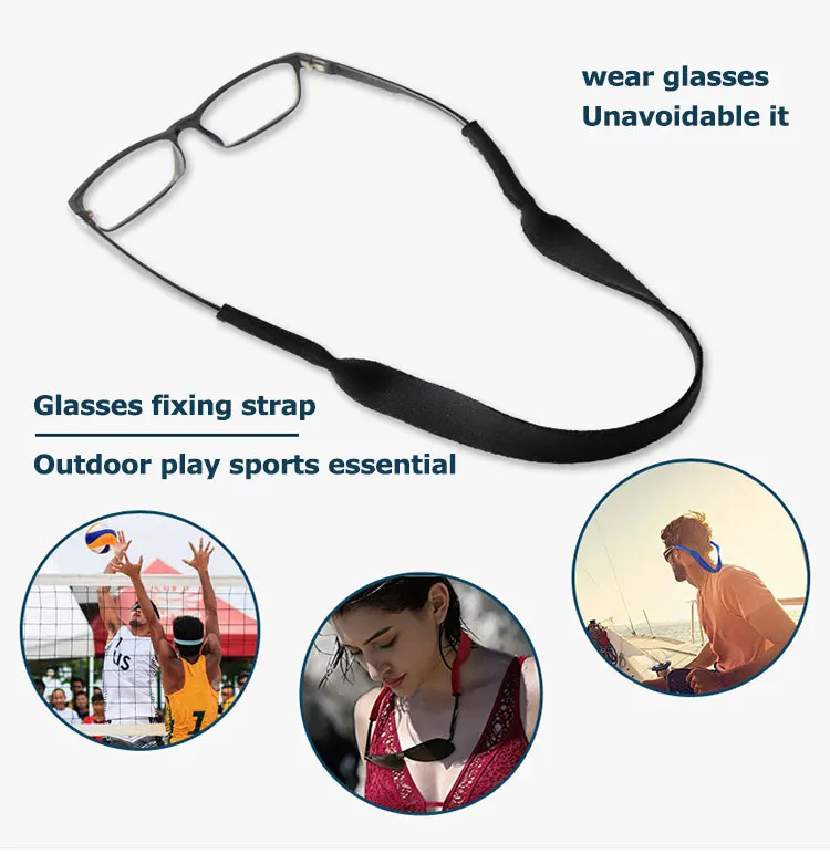  Custom Varity Color Outdoor Non-slip Eyeglasses Chain Sports Straps Eyewear
