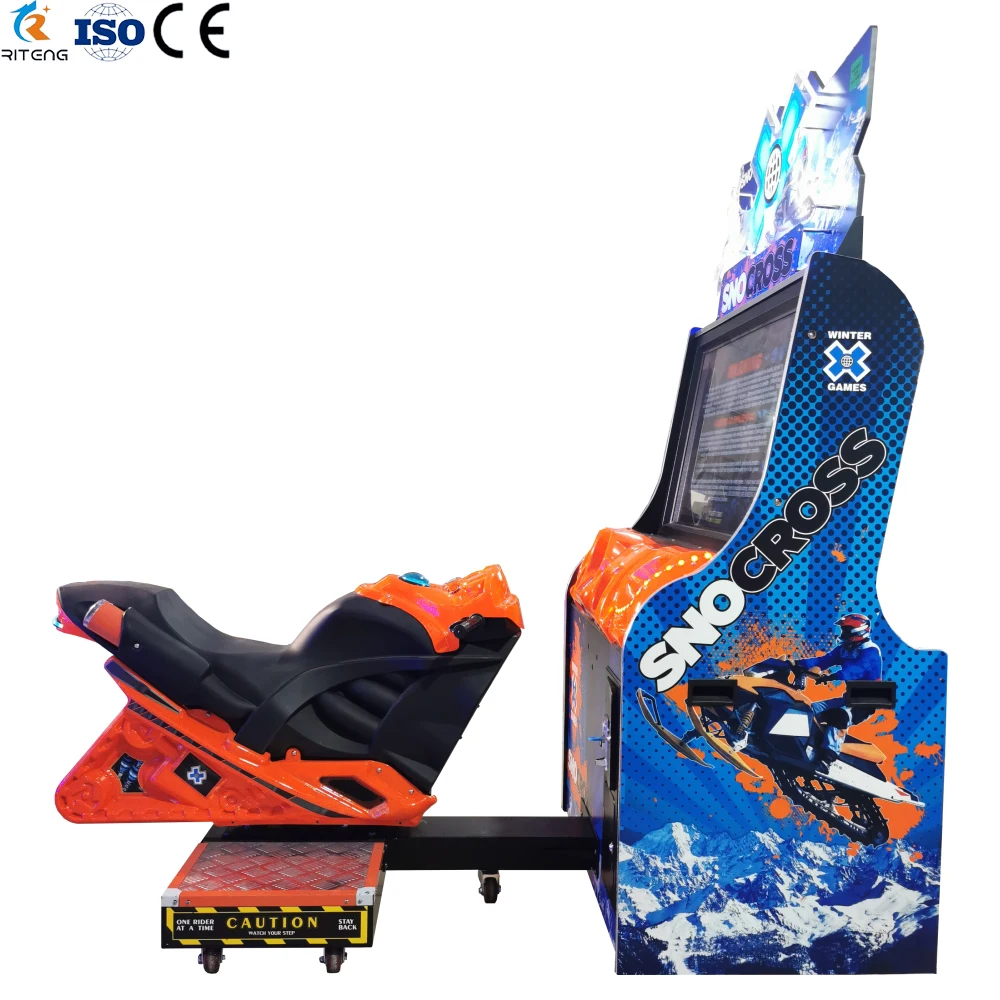 coin operated motorcycle bike racing simulator machines SNO CROSS arcade motor race game machine for sale