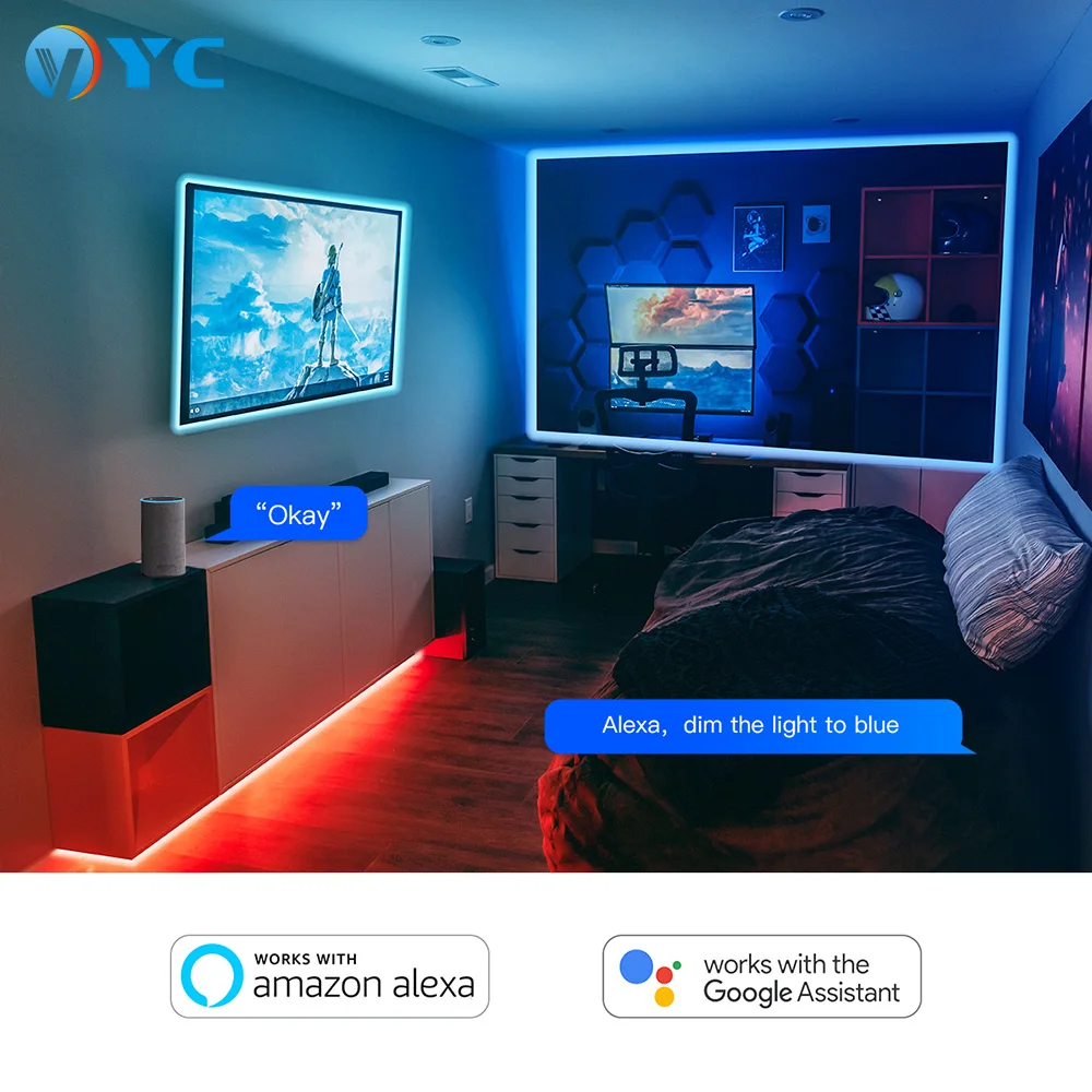 5 10 15 Metes Гибкая умная Wifi синяя-зуб пульт дистанционного управления RGB Светодиодные полосы комплект водонепроницаемый 12V Smd 5050 Luces