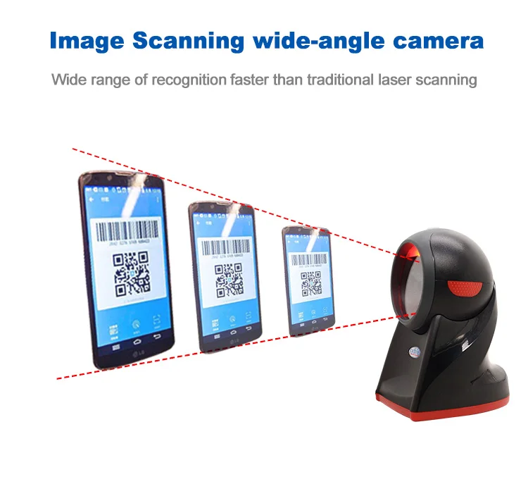 XB-8602H Syble High Cost Effective QR Code Reader Handsfree 2D Desktop Barcode Scanner