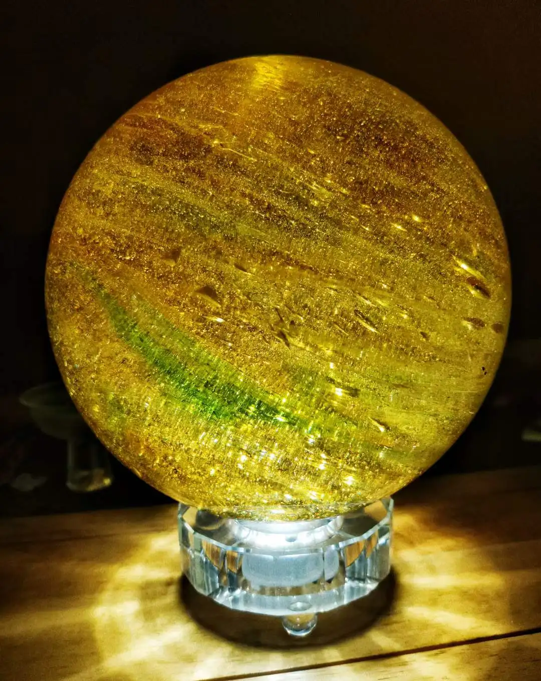 100 мм Liuli Fengshui Исцеление 7 Чакр Круглый прозрачный держатель волшебное стекло хрустальный шар