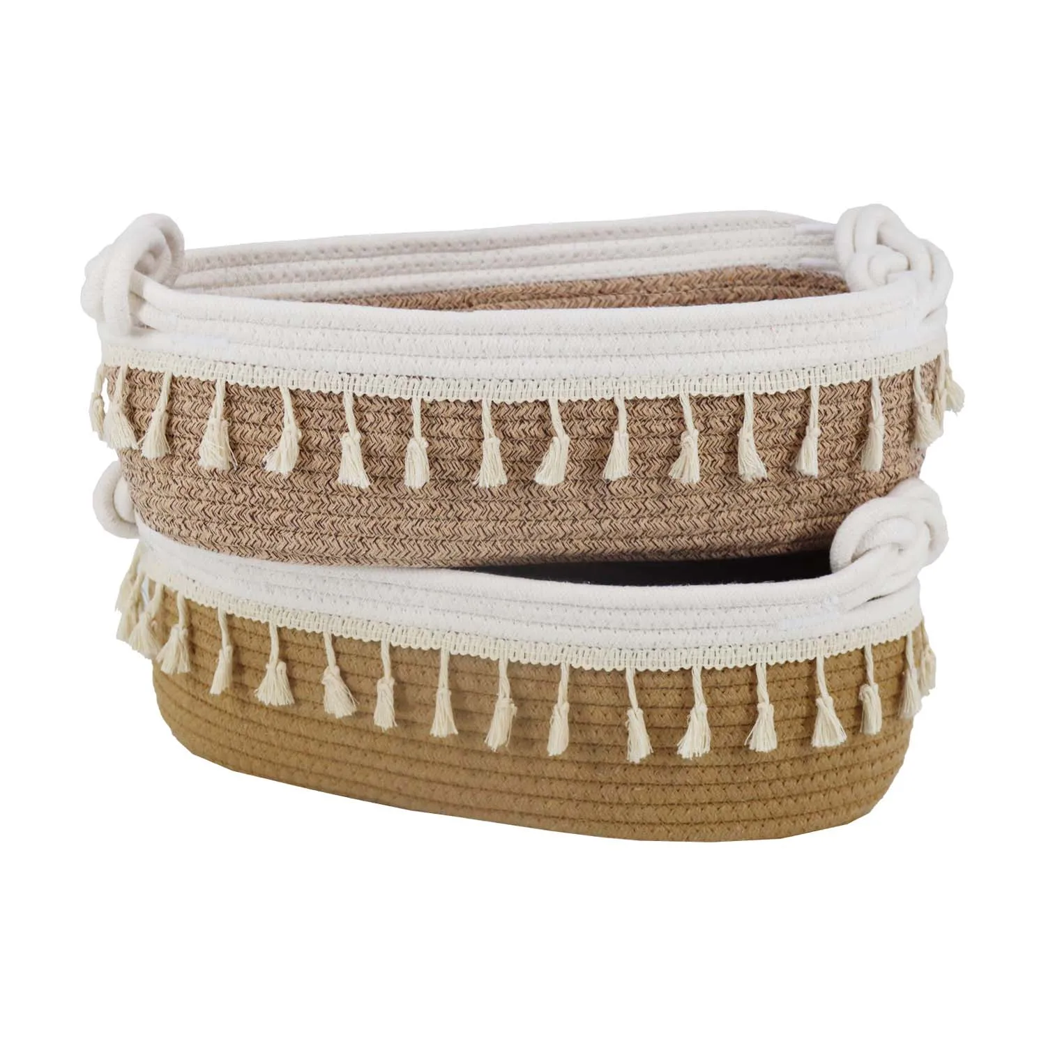 Hot sale ins style cotton rope bathroom products Baskets Household Woven Cotton Rope Baskets