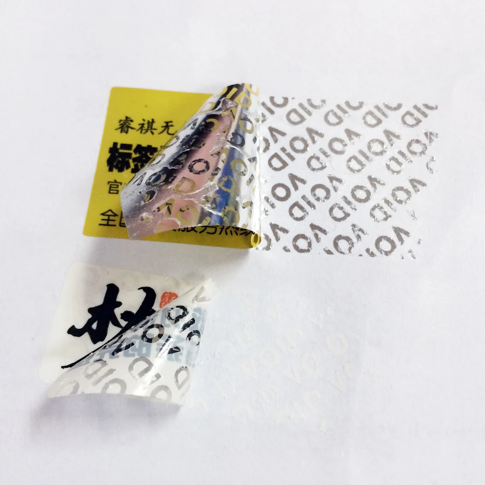 Warranty Security Tamper VOID Labels Sticker Eggshell Seal Sticker if Broken Label self-destroying