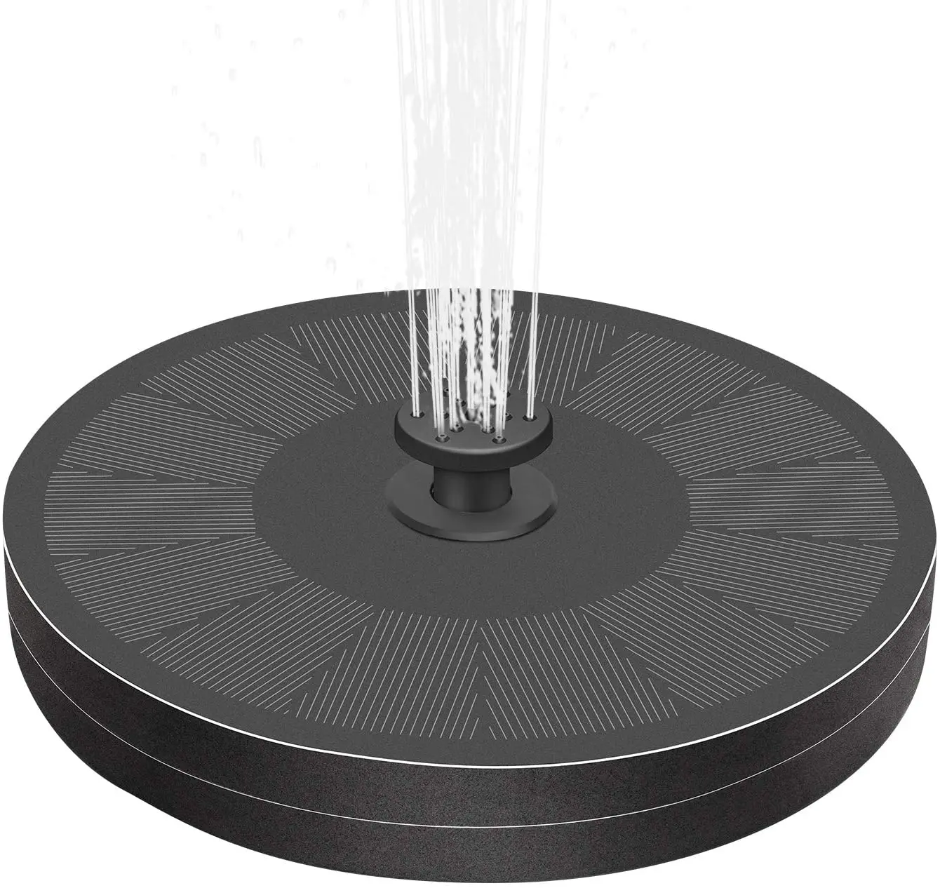 Upgraded 3W Solar Fountain Pump with Battery Backup Outdoor Floating Solar Powered Water Fountain Pump for Bird Bath Garden Pond