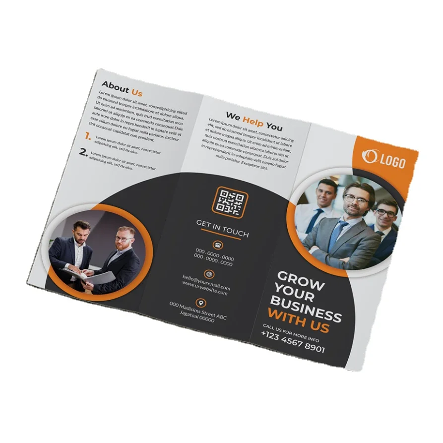 Custom Booklet Printing Trifold Flyer Brochure