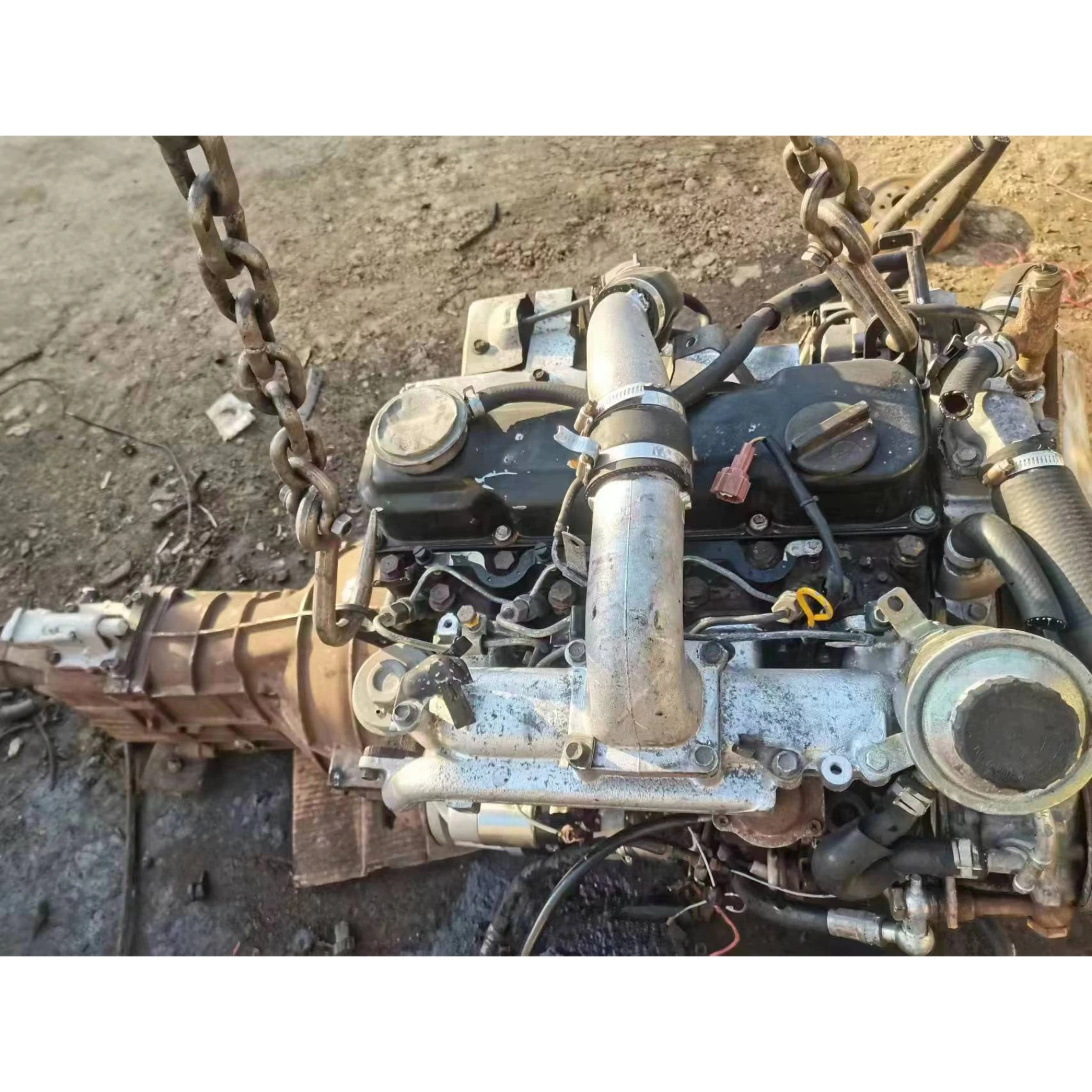 NIS SAN Turbo diesel engine QD32T used complete engine with manual gearbox