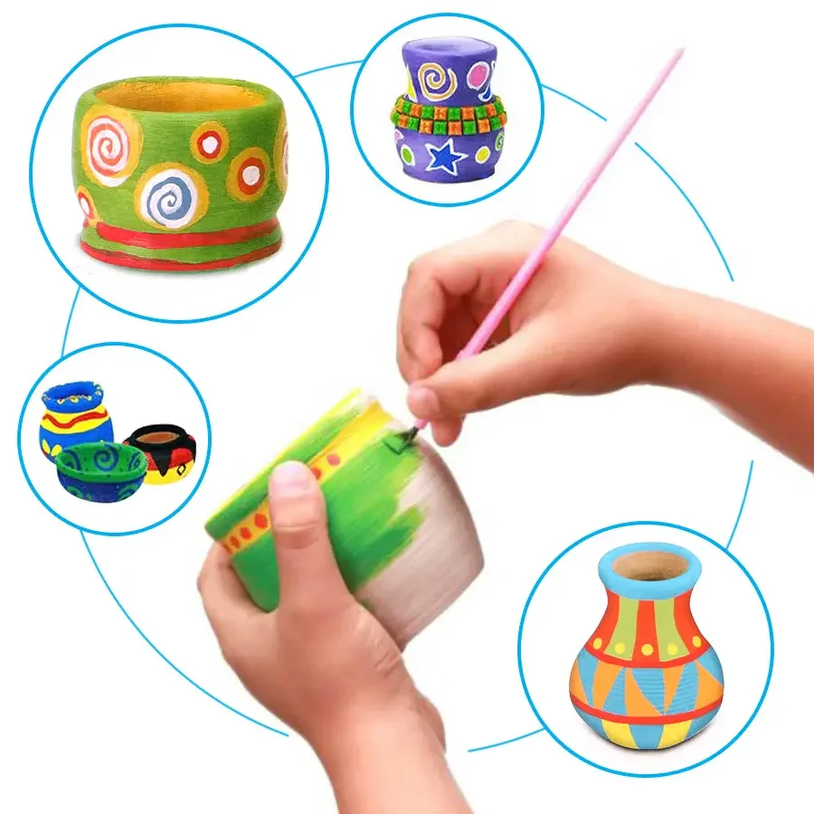 Pottery Wheel Pottery Studio Kit DIY Pottery Kit with Clay for Kids Children Beginners for Fun