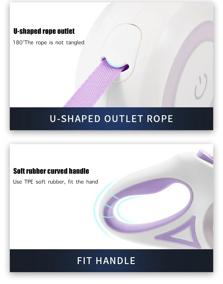 Wholesale Custom Tangle-Free Heavy Duty Hands Free Dog Leash for Medium Large Breed Dogs