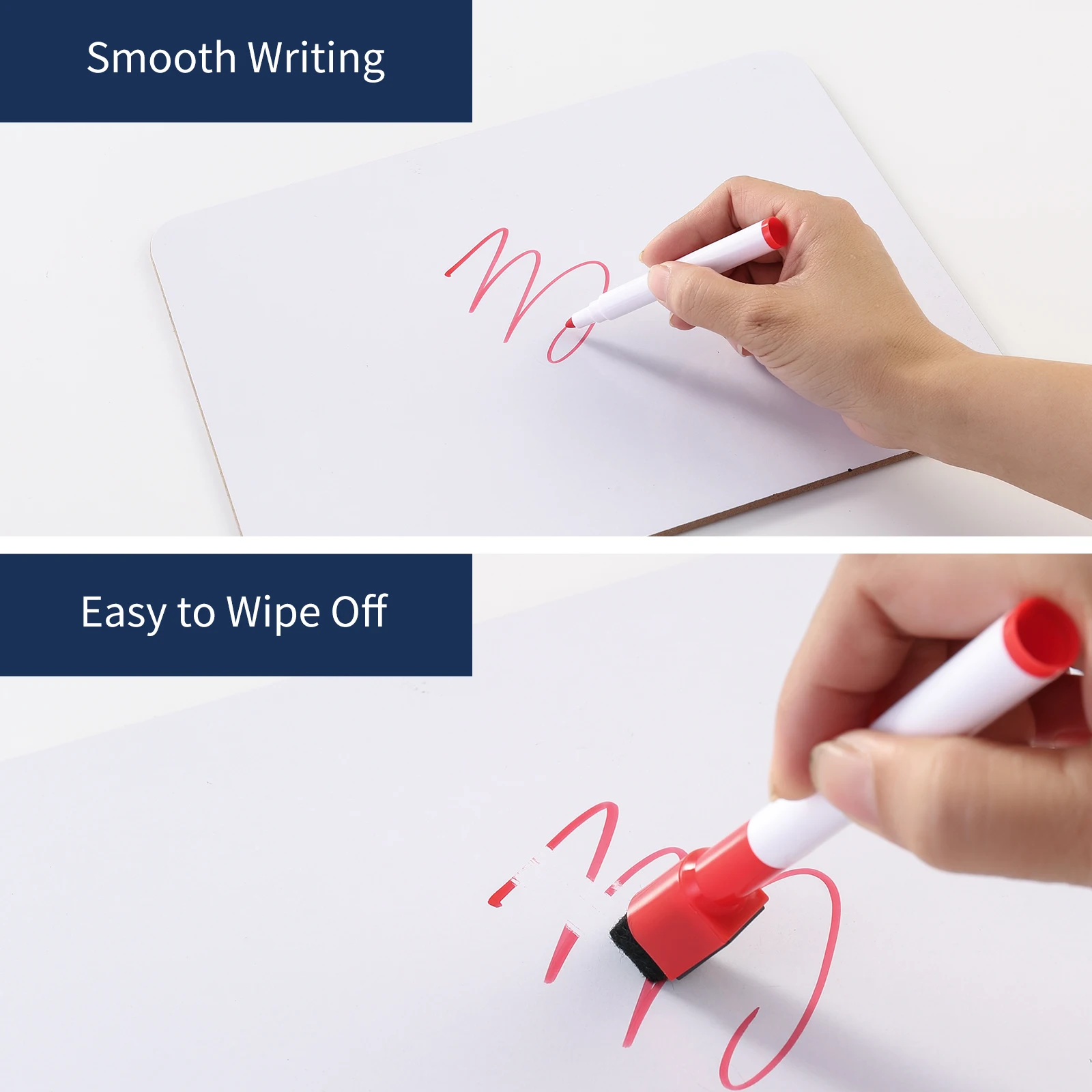 Non-magnetic White board 22.5*30cmcm with markers