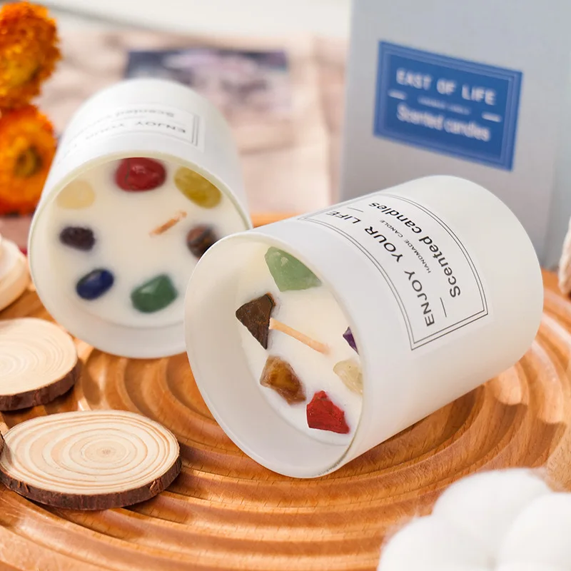 Сушеные цветы ароматерапия соевая свеча растительное эфирное масло ароматический дезодорант Освежающая Ароматерапия Свеча День рождения