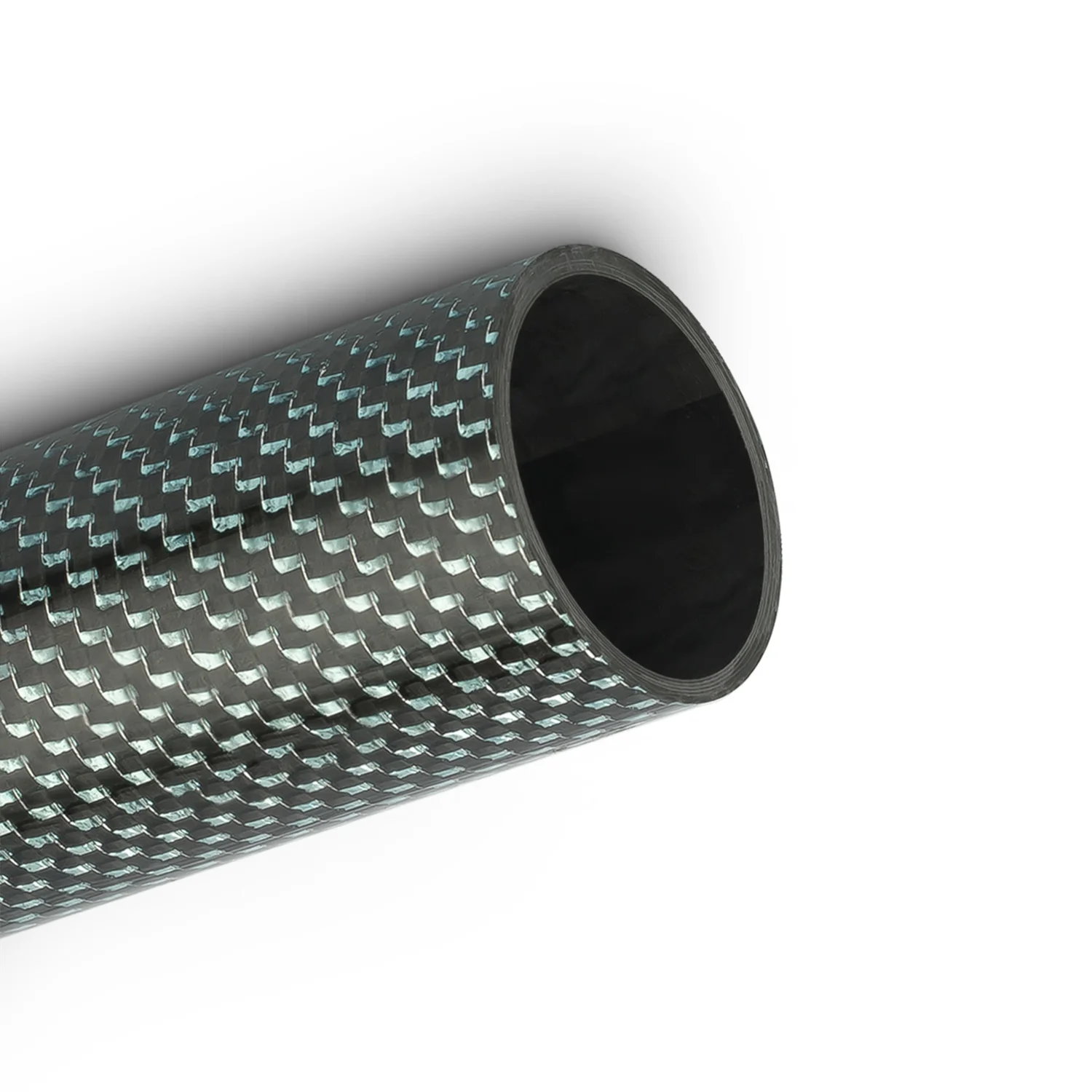 Whale stone 3k Tube With Polishing Fibre Tube Multi Color Customized 3k Carbon Fiber Gold Wire Round Tube