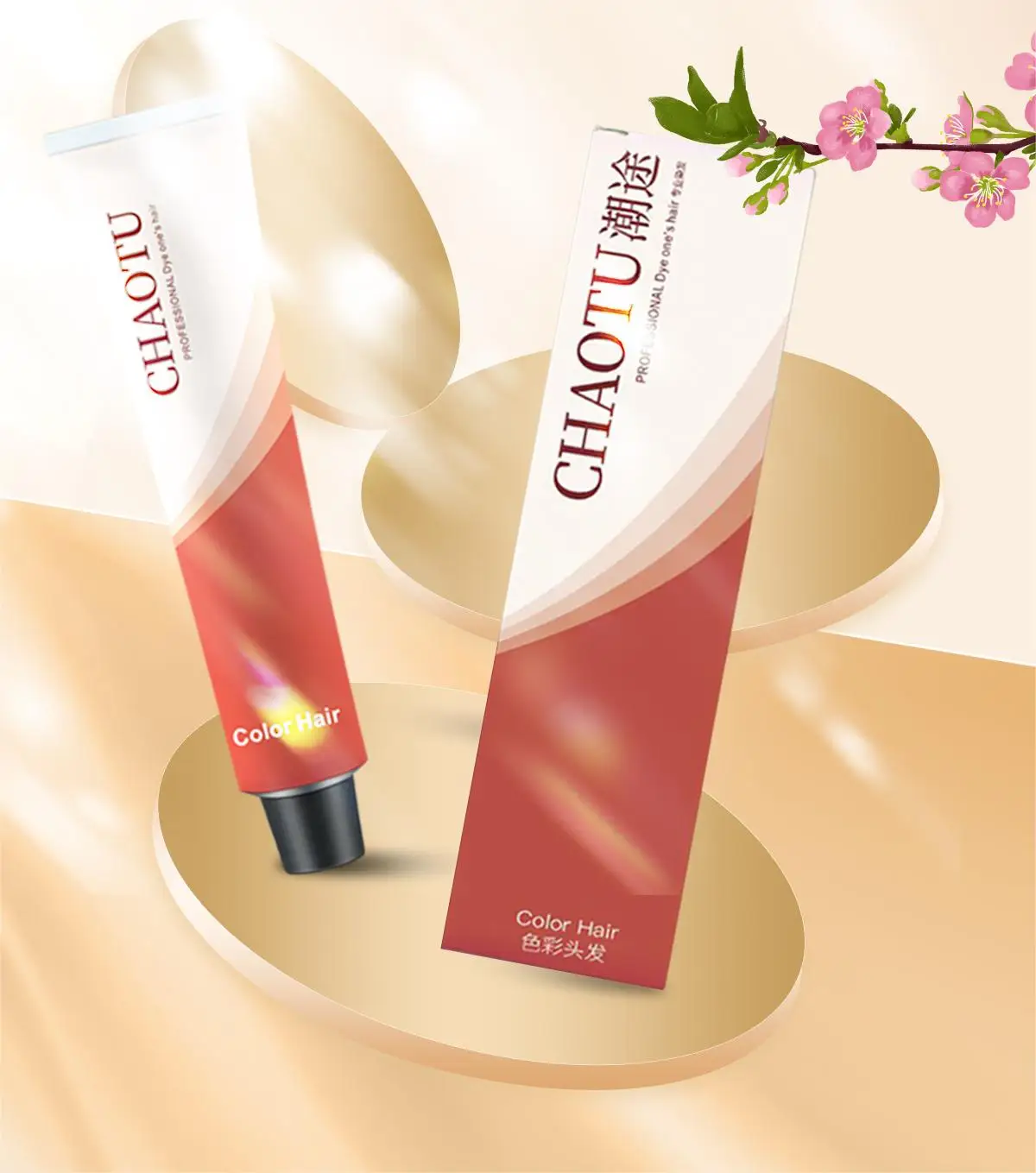 Wholesale Private Label Permanent Shiny Salon Hair Color Cream Professional Hair Dye