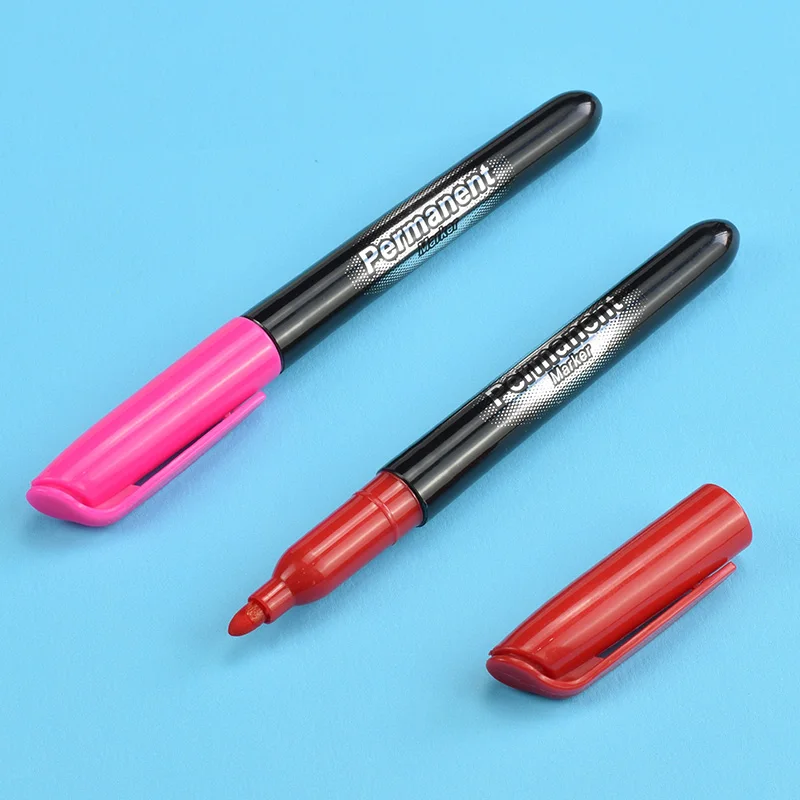 Лидер продаж, черные многоцветные перманентные маркеры с принтом на заказ для школы и колледжа