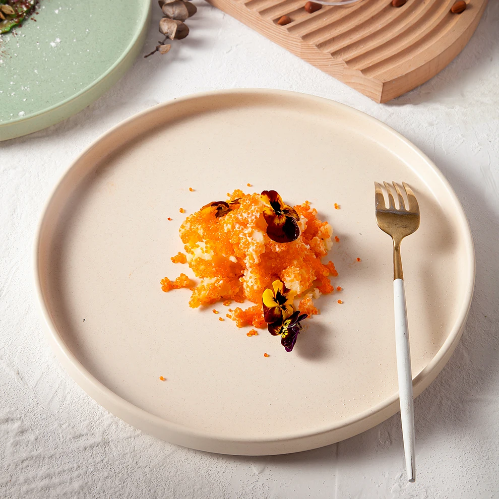 2023 Nordic Dinnerware Platos Scratch Resistant Plates Home Decor Vajilla Main Dishes 10.5 inch Main Pink Plates Wedding Plates