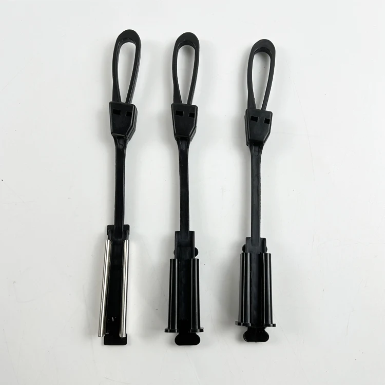 Adjustable Plastic fiber optic drop wire cable clamp For Aerial Cable Installation