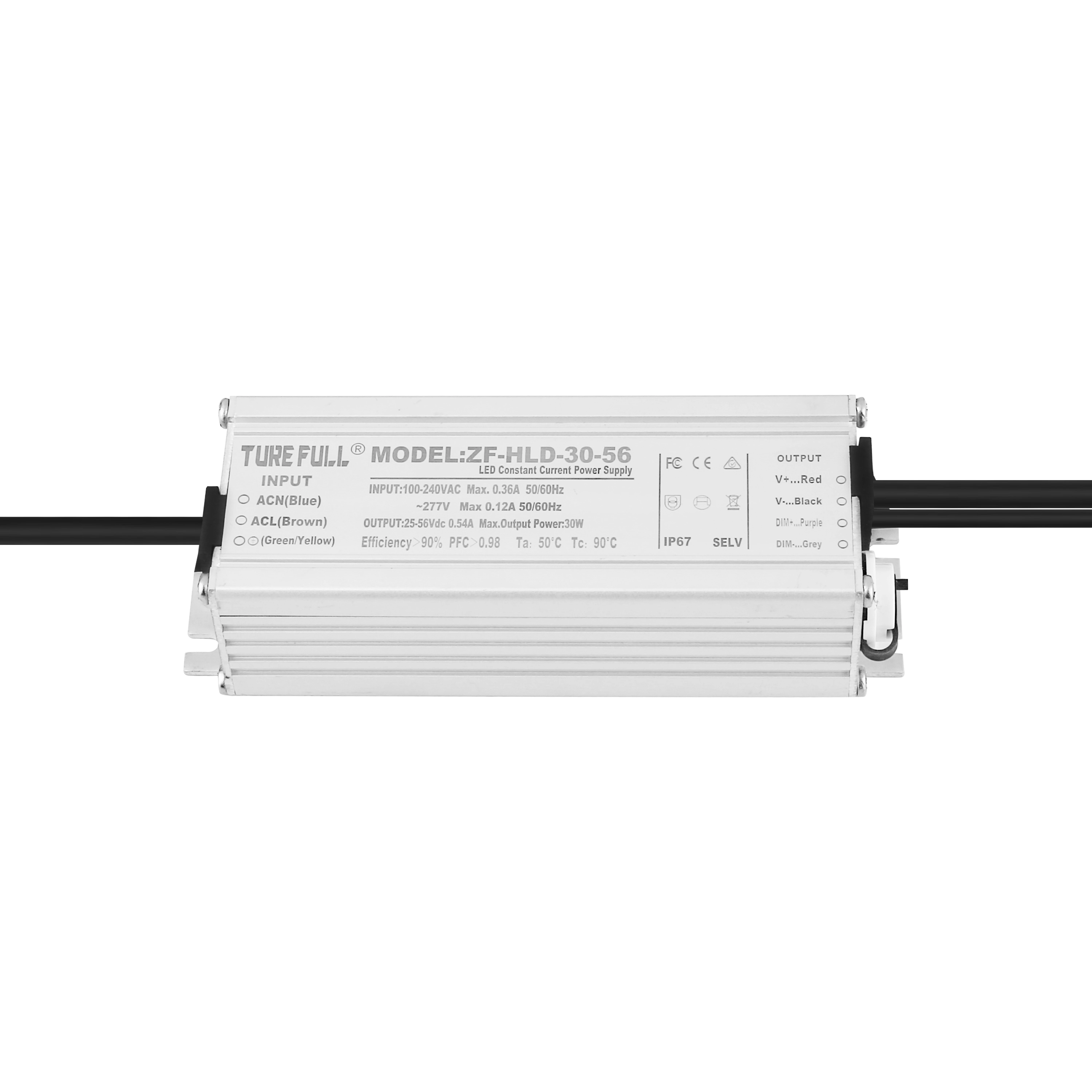 Factory Price 30W 24V Waterproof LED Driver Adapter Constant Voltage 48V Single AC Output TURE FULL LED Driver