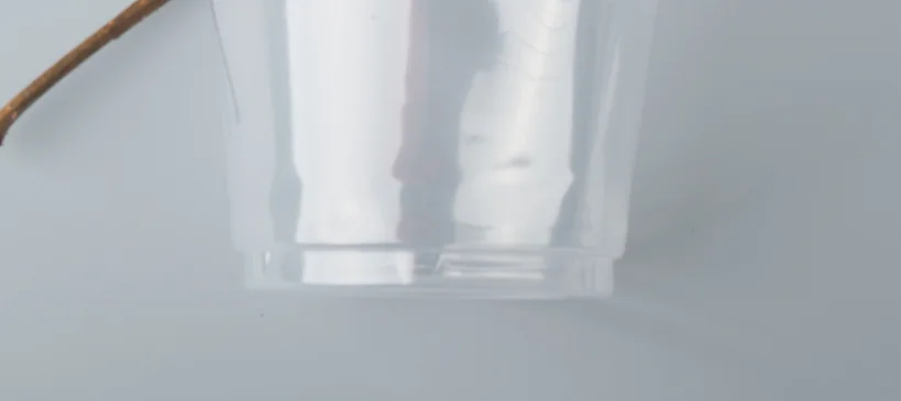 Hot sale disposable ripple wall 10oz 12oz 16oz clear drinking cup plastic PP disposable