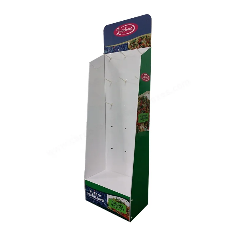 Гофрированный картон бумага Pegboard картонный крючок подвесной стенд для розничного магазина