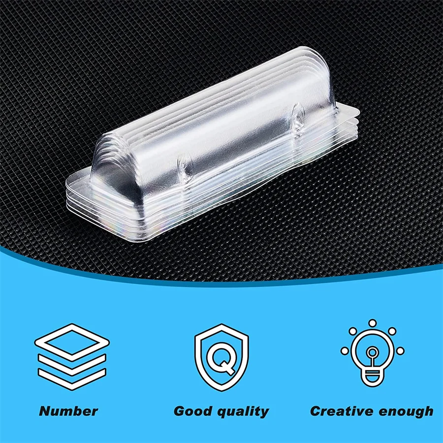 DIY Money Card Holder Clear Cash Pouch Plastic Cards Domes Transparent Lip Balm Window Holder for Money Cash Card