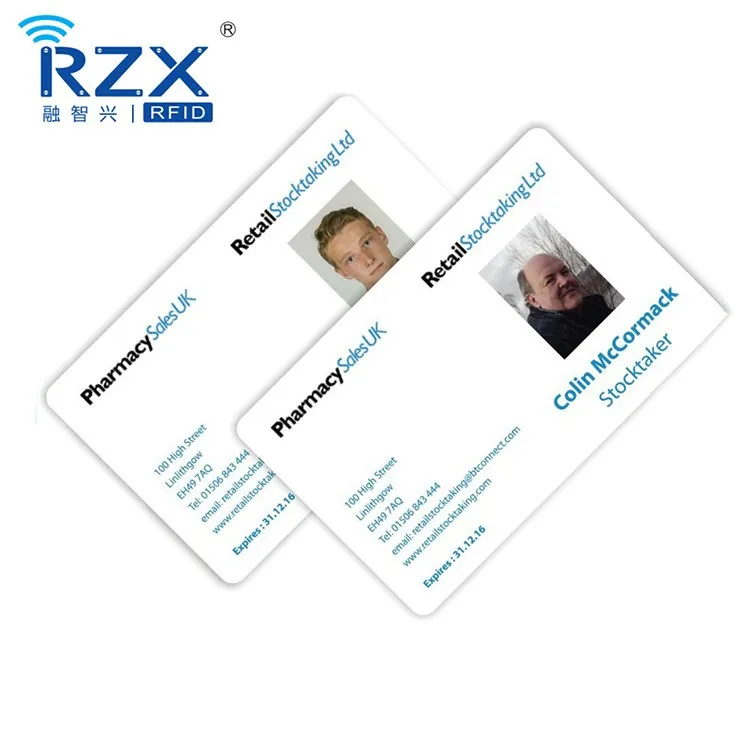 High Quality Printable PVC ID card Full Color Print Custom Blank PVC Plastic name ID Card