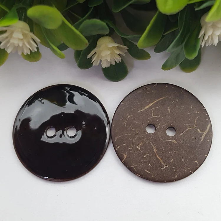 BYY custom made fancy buttons two holes coconut shell buttons for clothes