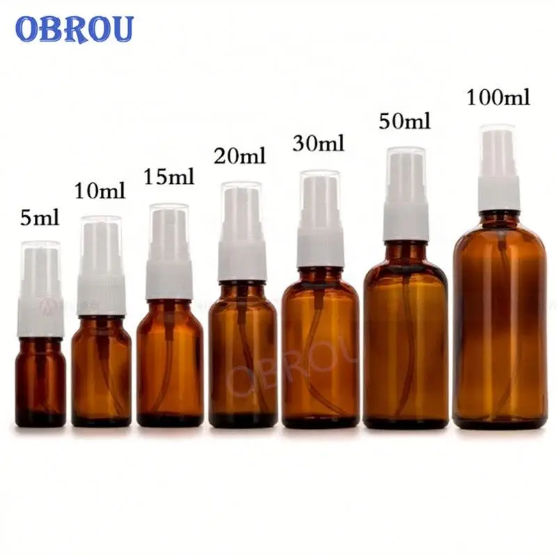 Glass Spray Bottles Atomizer Refillable Fine Mist spray Bottle for Essential Oils cosmetic packaging dropper pump vodka bottles