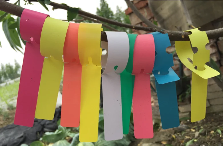 20*2CM Plastic Plant Tree Tags Labels Wrap Around Hanging Garden Markers