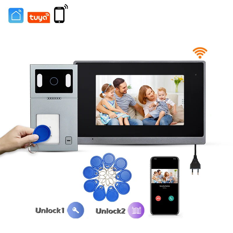 Smart Waterproof IP65 door video intercom tuya APP video door phone