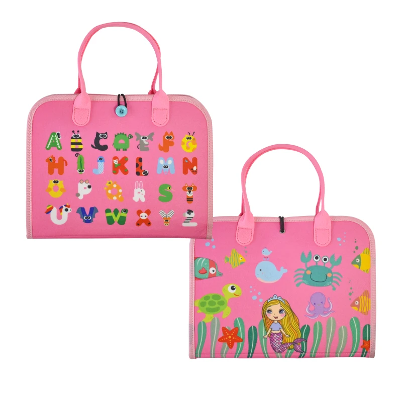 Preschool Gifts Montessori Toys Sensory Activity Toys Felt Busy Board for Toddlers