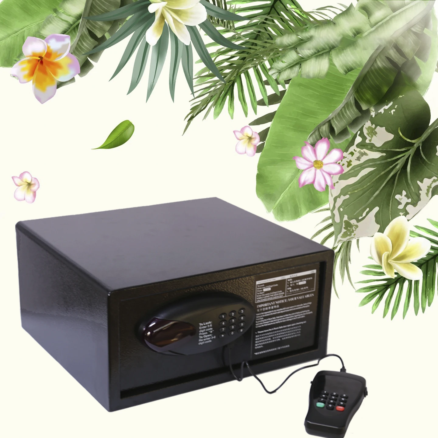 High Quality Intelligent Electronic Burglary Digital Lock Laptop Size Safe for The Home and Business Black Steel Solid Safe Box