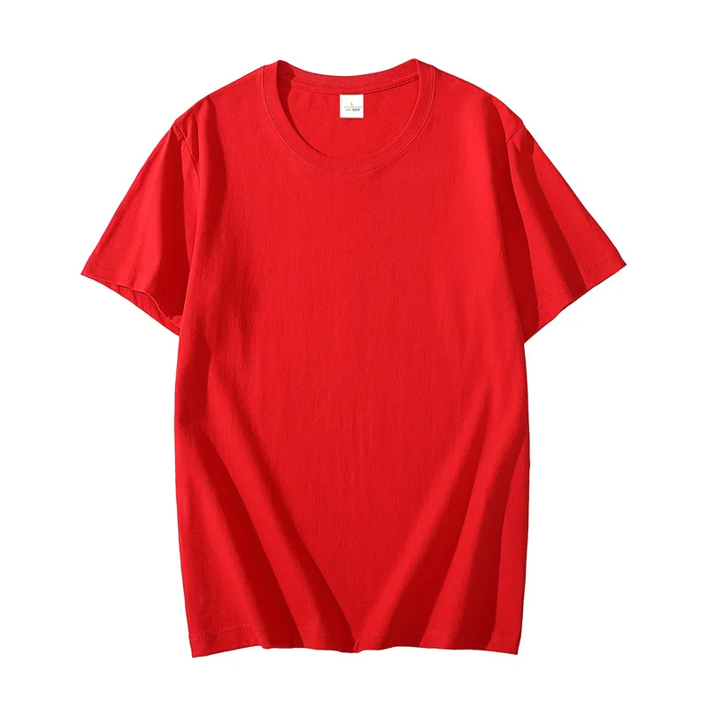 industry china wholesale oem/odm wholesale round neck blank oversized design t shirt colored blank polyester 40 % cotton t shirt