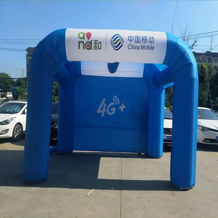 Wholesale Hgh Quality Double Tubes Durable Inflatable Entrance Arch Tent 4 Legs For Event