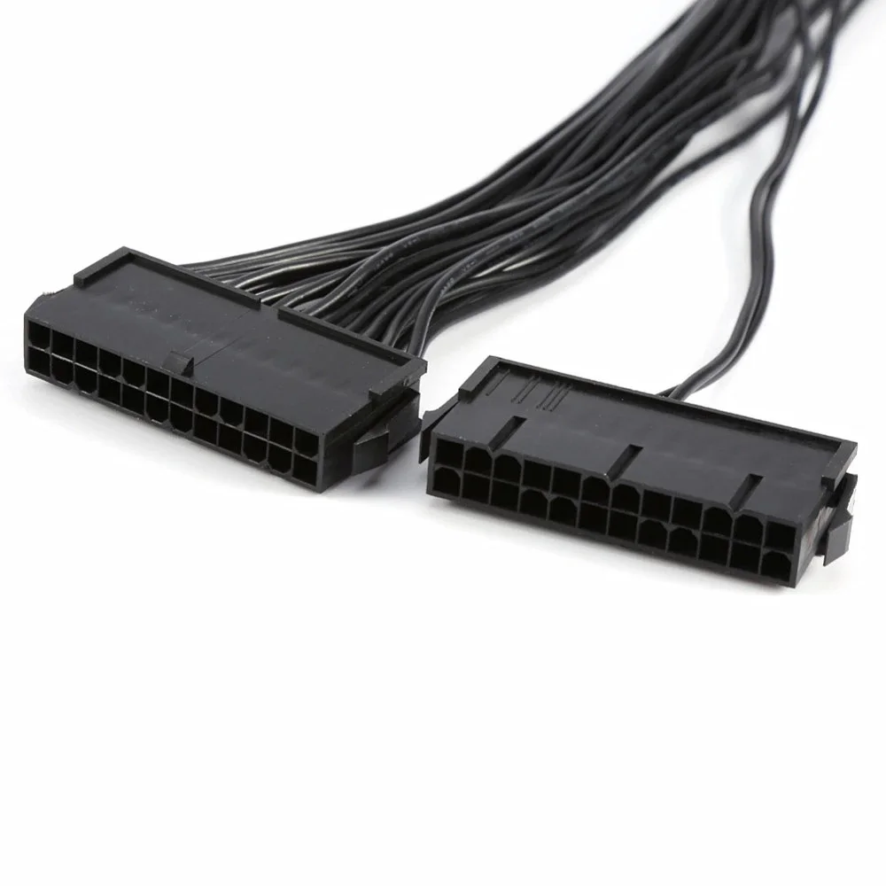  PCI-E express ATX адаптер питания Кабельный разъем для майнинга 24Pin 24 pin 20 + 4 Dual PSU