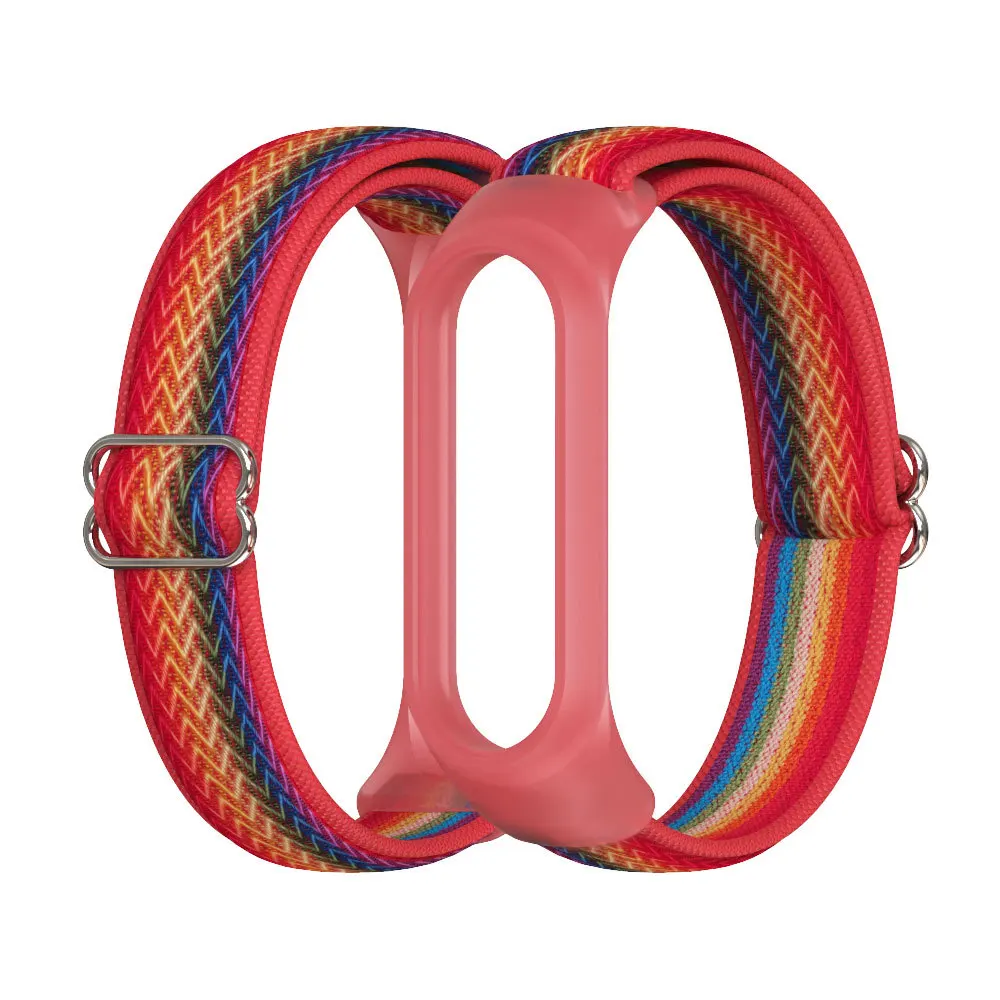 Nylon strap for Mi band 7 5 6  bracelet NFC smart Watch replacement Mi band colorful strap anti-lost wristband
