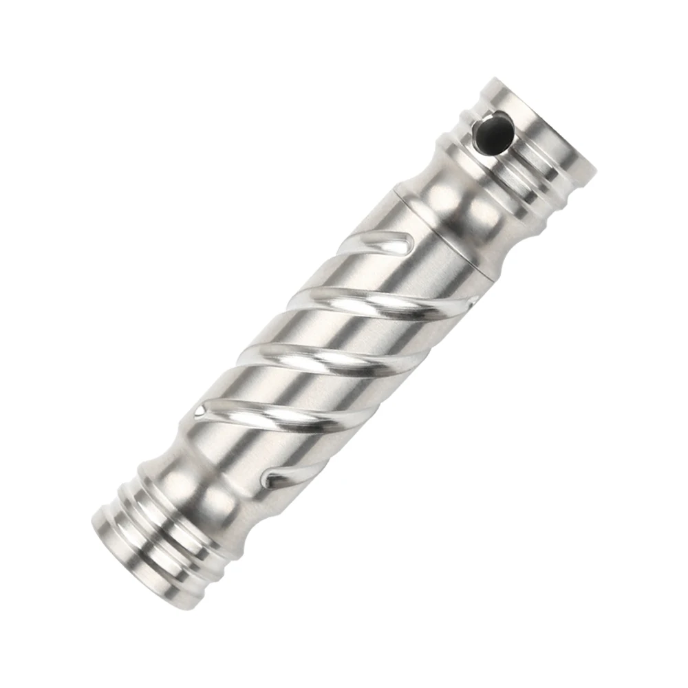 Pure Titanium Alloy Fully Sealed Waterproof Tank Medicine Bottle Outdoor Protective Life Saving Equipment