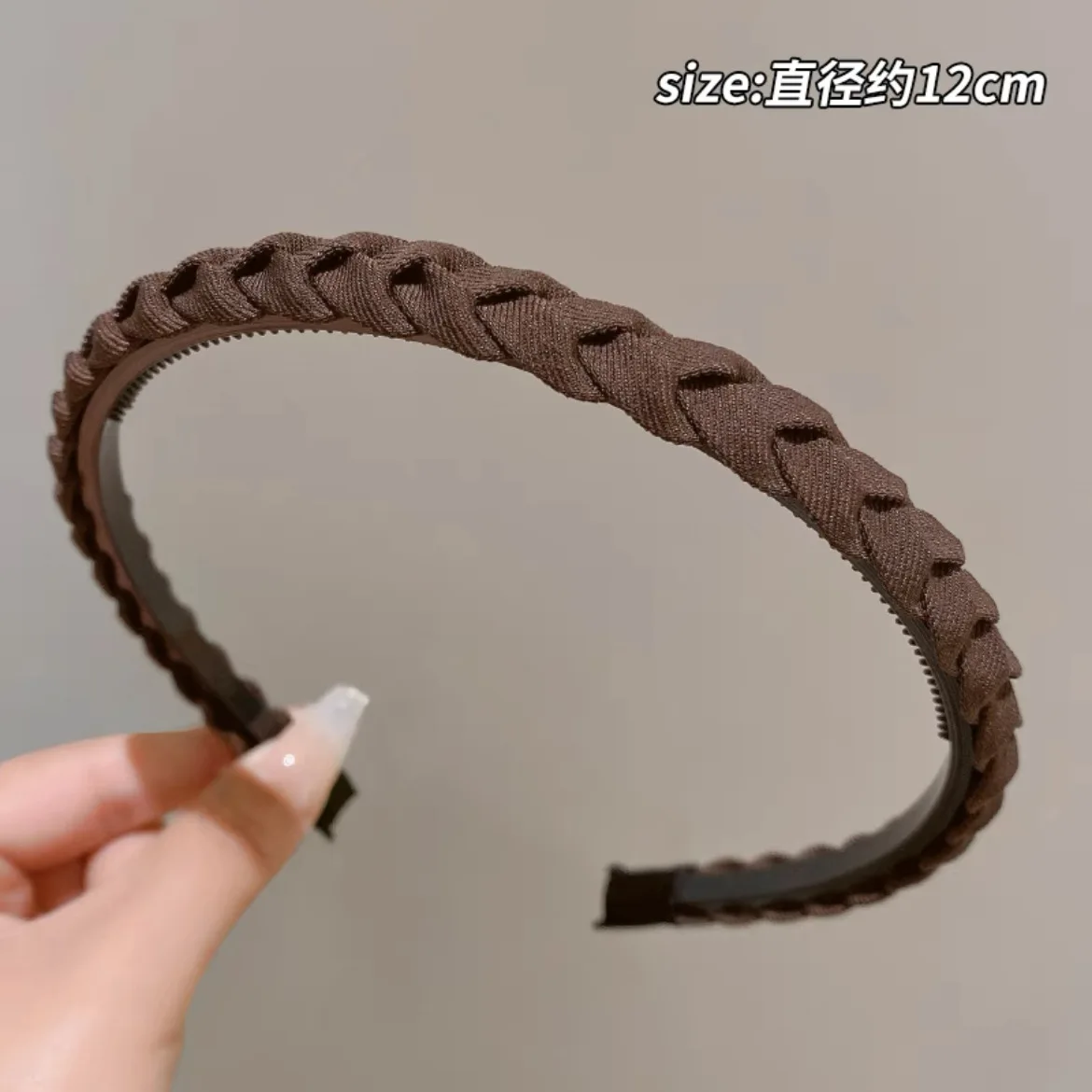 New Simple Wash Face Headband Korean Fashion Twist Non-slip Hair Band With Teeth Women Vintage Fabric Hair Accessories