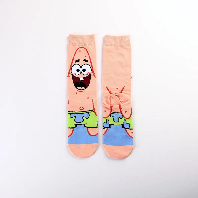 Say Hi To  Patrick Star , Brother Octopus Hot Childhood Unisex Fashion Street Socks