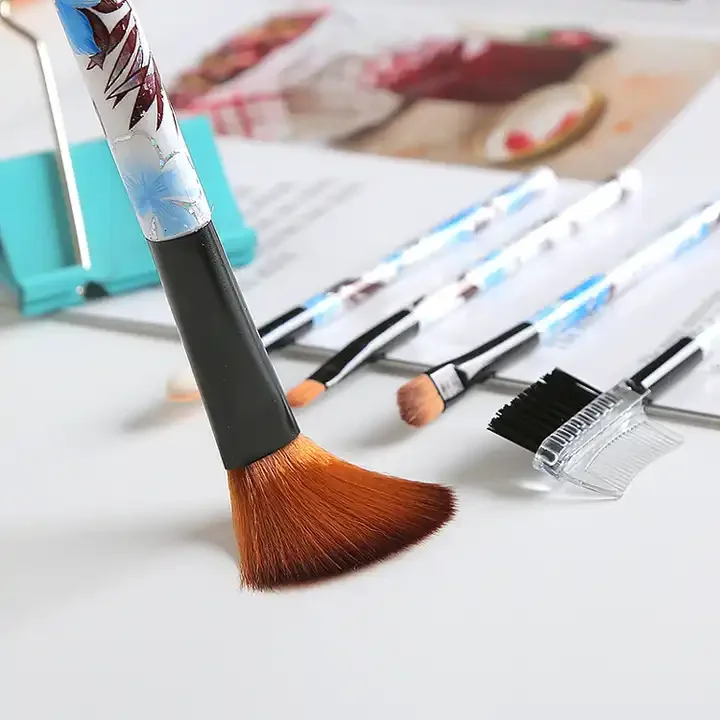 leshen Foundation Blending Blush Eyeborw Jip Brush Make up Brusher Eye Brushes Travel Set 5pcs Cheap Makeup Brushes Set Eye Shad