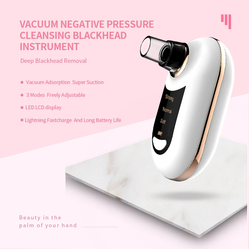 Customized Label Portable Vacuum Electric Facial Skin Care Clean Pore Blackhead Tool