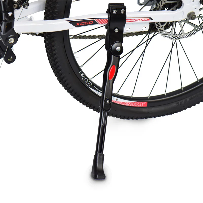 Bike Parts Adjustable Aluminium Alloy Bicycle Parking Rack Mountain Bike Support Side Kick Stand Cycle Kickstand (1600371660489)