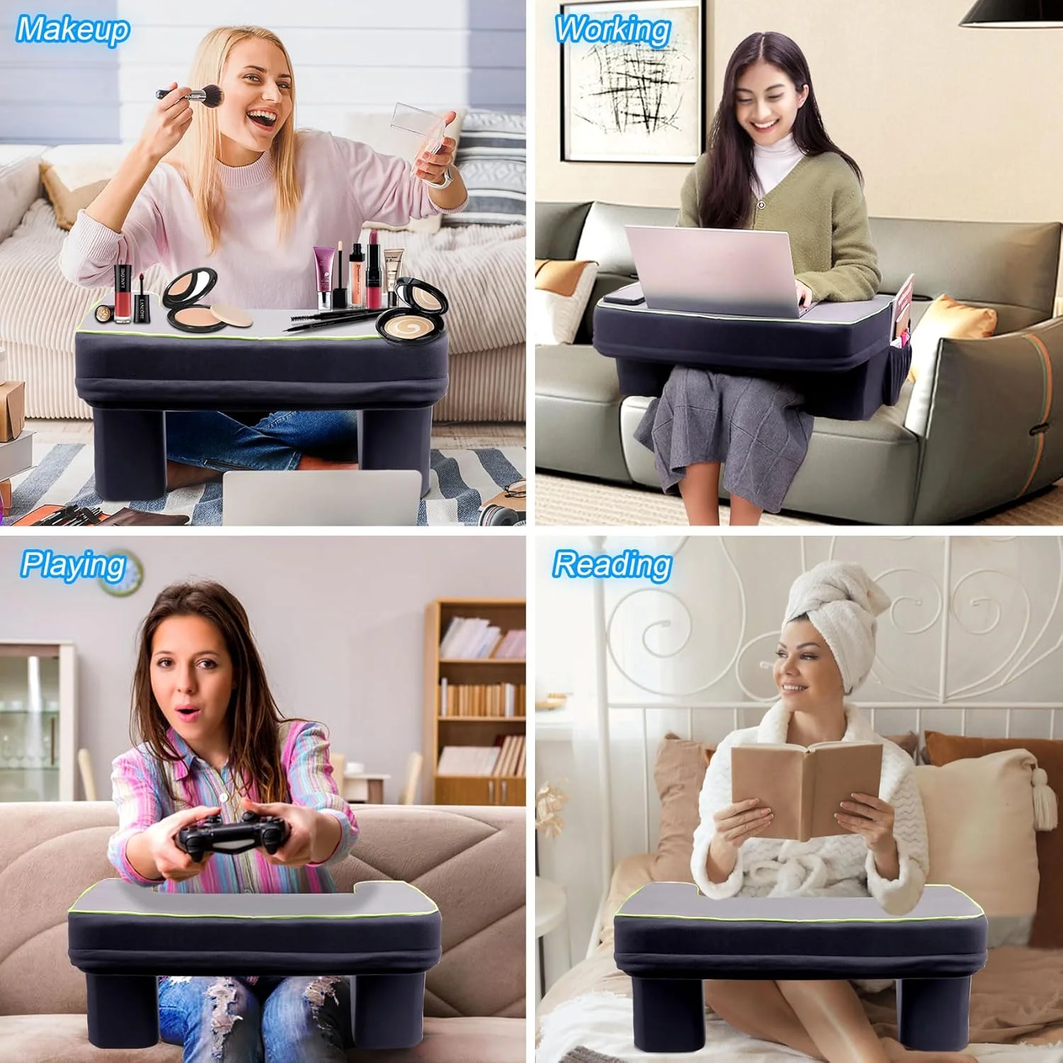 New product Orthopedic Reading Pillow Arm Rest Pillow Custom Memory foam Lap Desk Gaming Pillow forReading Gaming Sitting in Bed