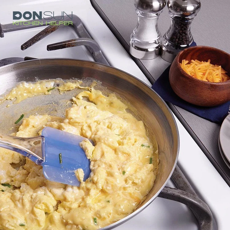 
3pcs Silicone Spatula Set for Mixing, Folding, Scraping, Cooking and Serving 