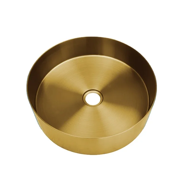 Раковина из нержавеющей стали PVD нового дизайна раковина для ванной комнаты над столешницей