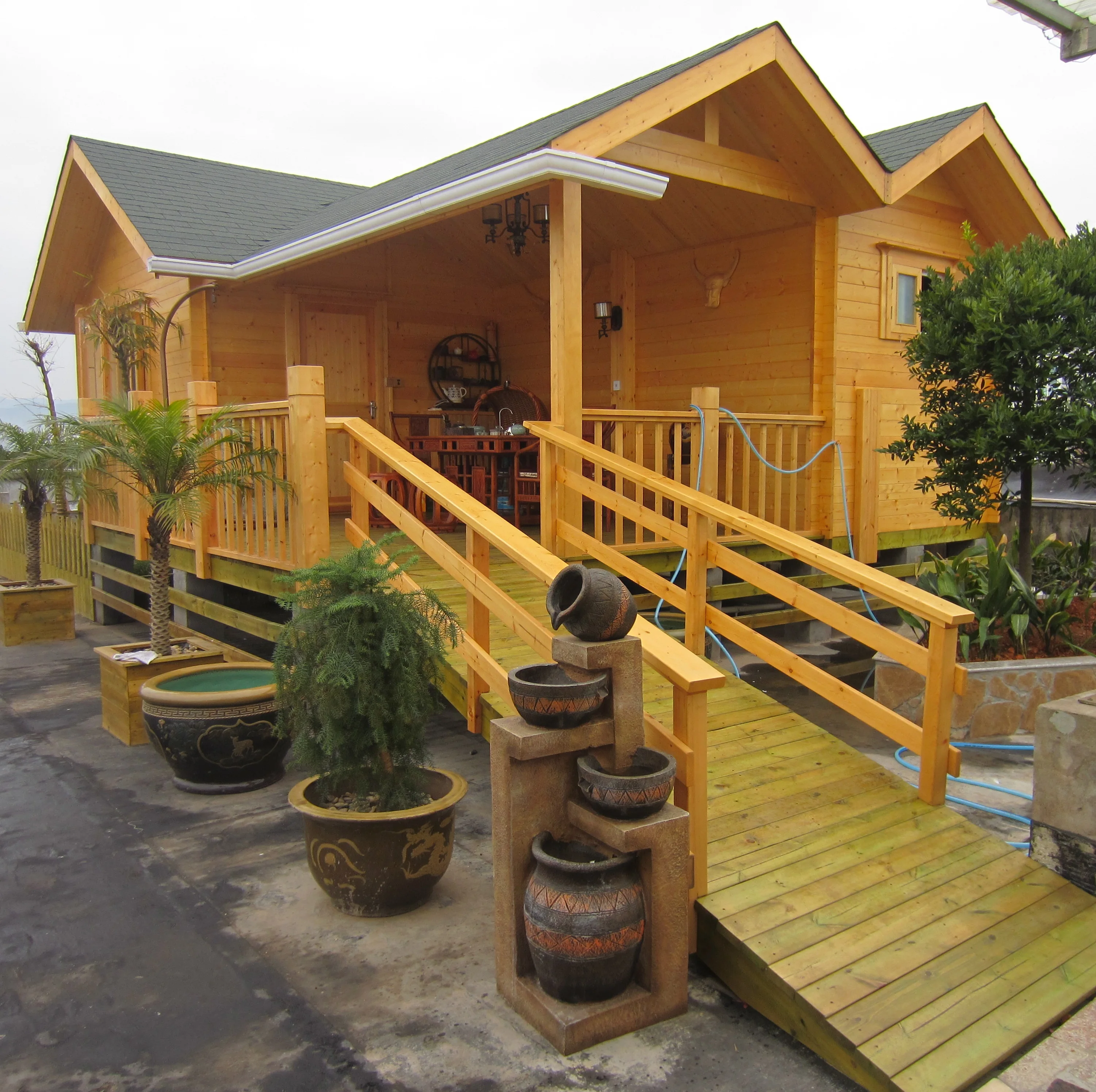 Sentong wooden Cabin   Prefab Log Cabin Wooden House